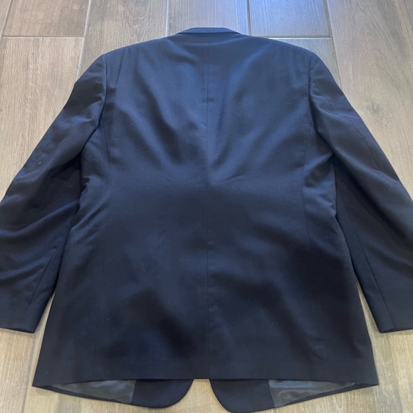 Vtg Men’s Pierre Cardin 100% Wool Dark Blue Single Breasted Blazer 42/44 R - Picture 12 of 12